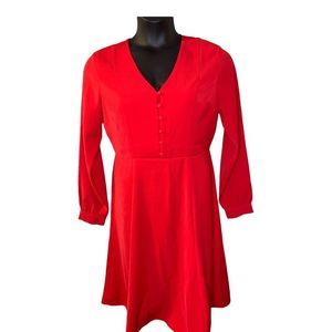 Ann Taylor Factory Red Dress Women’s 8